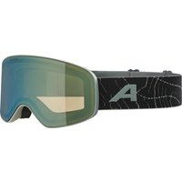 Alpina Fernie Kinderskibrille (871 willow/green matt, Scheibe: mirror green (S2))