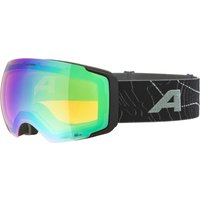 Alpina Falera MAG Q-Lite Skibrille Klickscheibe (872 black/green matt, Scheibe: green (S2) / pink (S1))