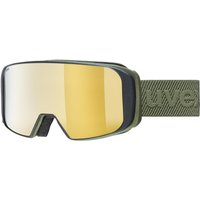 uvex Saga Take Off Skibrille (8030 croco matt, mirror gold/lasergold lite/clear (S1/S3))