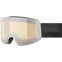 uvex Provoqe FM Brillenträger Skibrille (2530 black matt, mirror silver/yellow clear (S2))