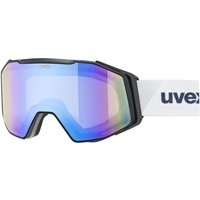 uvex Gravity FM Brillenträger Skibrille (2350 black matt, mirror blue/green clear (S2))
