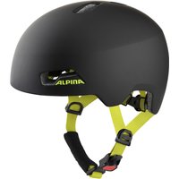 Alpina Hackney Fahrradhelm (47-51 cm, 33 black/neon yellow matt)