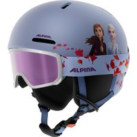 Alpina Zupo 2 Disney Set Skihelm inklusive Skibrille (48-52 cm, 20 frozen, inkl. scarabeo silver)