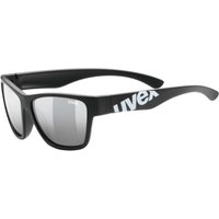 uvex Sportstyle 508 Kinder Sonnenbrille (2216 black mat, litemirror silver (S3))