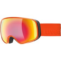 uvex Scribble FM sphere Kinderskibrille (3130 fierce red, mirror rainbow clear (S2))