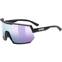 uvex Sportstyle 235 Sportbrille (2016 black matt, mirror lavender (S3))