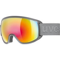 uvex Topic FM sphere Skibrille (5030 rhino matt, mirror rainbow/rose (S3))