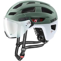 uvex Finale Visor Variomatic Radhelm (52-57 cm, 04 moss green/cloud matt)
