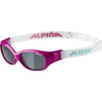 Alpina Sports Flexxy Kids Sonnenbrille (457 pink/dots, Ceramic, Scheibe: black (S3))