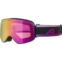 Alpina Slope Quattroflex Skibrille (833 black/oil matt, Scheibe: QUATTROFLEX MIRROR rainbow (S2))