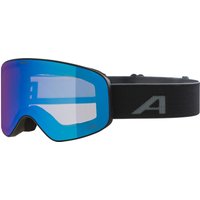 Alpina Fernie Kinderskibrille (834 black matt, Scheibe: mirror blue (S2))