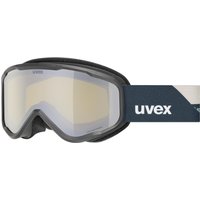 uvex Speedy Nova FM Kinderskibrille (2530 black matt, mirror silver/yellow clear (S2))