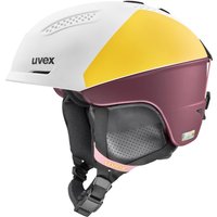 uvex Ultra Pro Women Edition WE Skihelm (55-59 cm, 40 yellow/bramble matt)