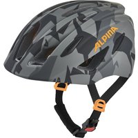 Alpina Pico Flash Kinder Fahrradhelm (50-55 cm, 73 black/camo orange matt)