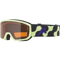Alpina Scarabeo Jr Skibrille (171 sunny/lime matt, Scheibe: DOUBLEFLEX orange (S2))