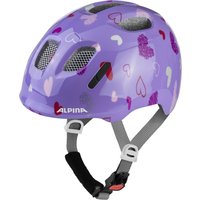 Alpina Ximo 2 Kinderfahrradhelm (45-49 cm, 31 purple hearts gloss)