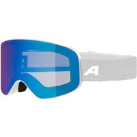 Alpina Slope Quattroflex Skibrille (813 white matt, Scheibe: QUATTROFLEX MIRROR blue (S2))
