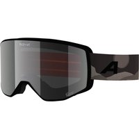 Alpina Venet Q-Lite Skibrille (832 COJ black/brown matt, Scheibe: silver (S2))