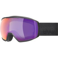 uvex Victorious FM Brillenträger Skibrille (2130 black matt, mirror ruby/green clear (S2))