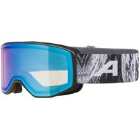 Alpina Venet Q-Lite Skibrille (833 black/glacier matt, Scheibe: blue mirror (S1))