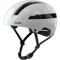 Alpina Soho City Fahrradhelm (55-59 cm, 11 white gloss)