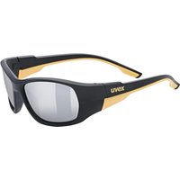 uvex Sportstyle 514 Kinder Sonnenbrille (2216 black matt, mirror silver (S3))
