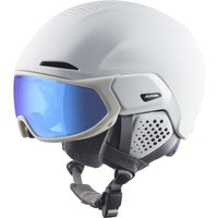 Alpina Alto Q-Lite Visier Skihelm (55-59 cm, 11 white matt (blue))