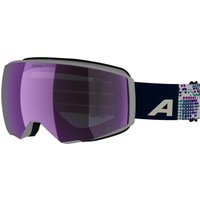 Alpina Granby 2 small Q-Lite Brillenträgerskibrille (834 black/lilac matt, Scheibe: Q-Lite pink (S2))