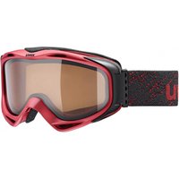 uvex g.gl 300 Polavision Brillenträgerskibrille (3030 darkred mat, polavision brown/clear)