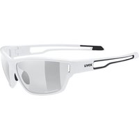 uvex Sportstyle 806 Variomatic Sportbrille (8801 white, variomatic smoke (S1-3))