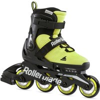 Rollerblade Microblade Inlineskate (36.5-40.5, neongelb/schwarz/weiß)