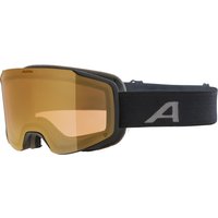 Alpina Taos Quattroflex Skibrille (832 black matt, Scheibe: Quattroflex, gold (S2))