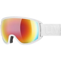 uvex Topic FM sphere Skibrille (1330 white matt, mirror rainbow/rose (S3))
