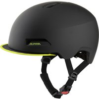 Alpina Brooklyn Fahrradhelm (52-57 cm, 33 black/neon yellow matt)