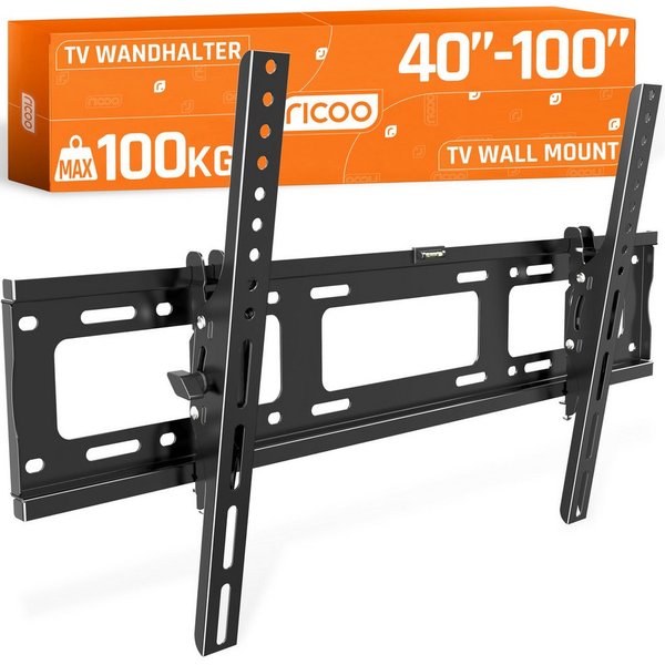 RICOO TV-Wandhalterung TV Wandhalter 37"- 80" max 100 Kg Belastungsgewicht neigbar R07, (bis 80 Zoll, VESA 300x200 bis 700x400, 1-tlg., fest, neigbar, für 37 Zo