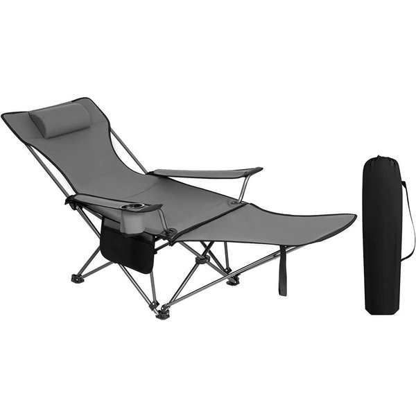 Woltu Campingstuhl (1 St), klappbar für Outdoor mit Armlehnen Getränkehalter