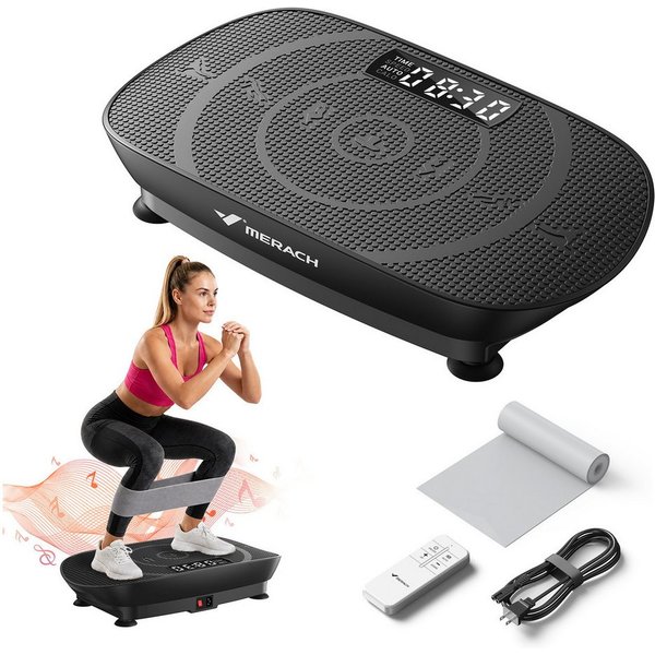 MERACH Vibrationsplatte Trainingsgerät, Angetriebene Vibrationsplattform, (1 tlg), für Ganzkörpertraining, Fettverbrennung und Muskelaufbau und Formung