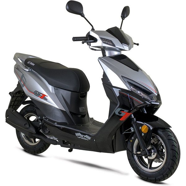 GT UNION Motorroller Sonic X 25, 49,6 ccm, 25 km/h, Euro 5, (Topcase in Hochglanz-Optik), Luftgekühlter Motor