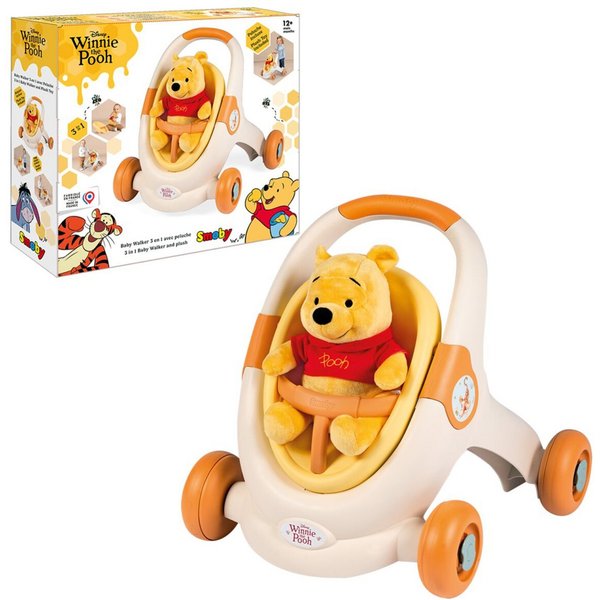 Smoby Lauflernhilfe Winnie Puuh inklusive Plüsch Winnie Puuh