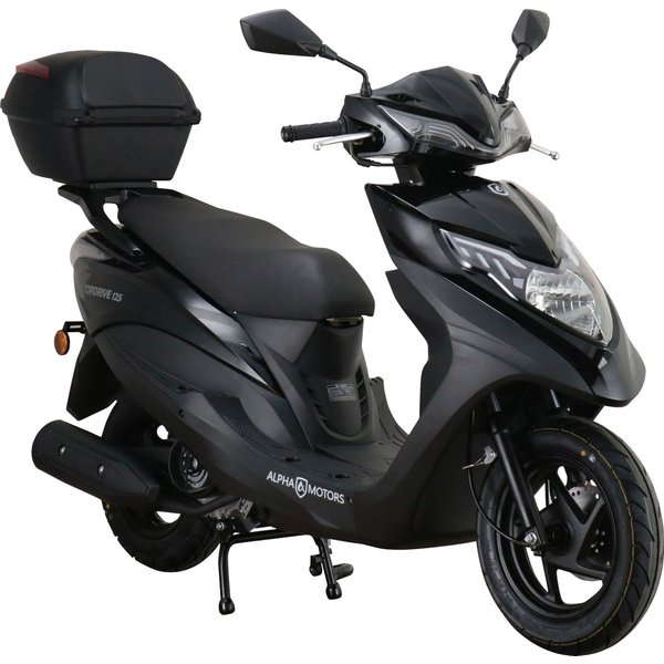 Alpha Motors Motorroller Topdrive, 125 ccm, 85 km/h, Euro 5+, (Spar-Set, mit Topcase), mit USB-Anschluss