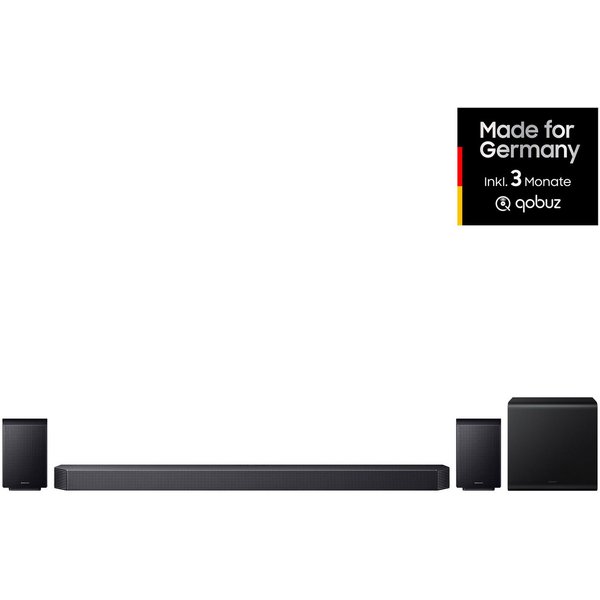 Samsung HW-Q935GH Soundbar 9.1.4 (Bluetooth, WLAN (WiFi), 42 W, 9.1.4-Kanal Surround-Sound, Kabelloser 6,5"-Dual-Subwoofer, DolbyAtmos)