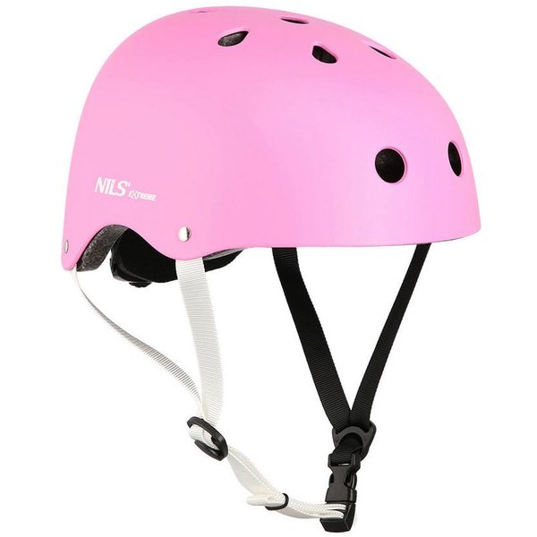 NILS EXTREME Fahrradhelm Skaterhelm Sporthelm Schutzhelm (Spar-Set, 1-tlg., 48-52 cm leicht), Out-Mold, 11 Lüftungslöcher, verstellbar