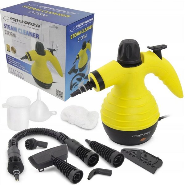 Esperanza Dampfreiniger Dampfreiniger Reinigungsgerät Handdampfreiniger, 1050,00 W, Hochdruckdampf mit vielen Zubehören