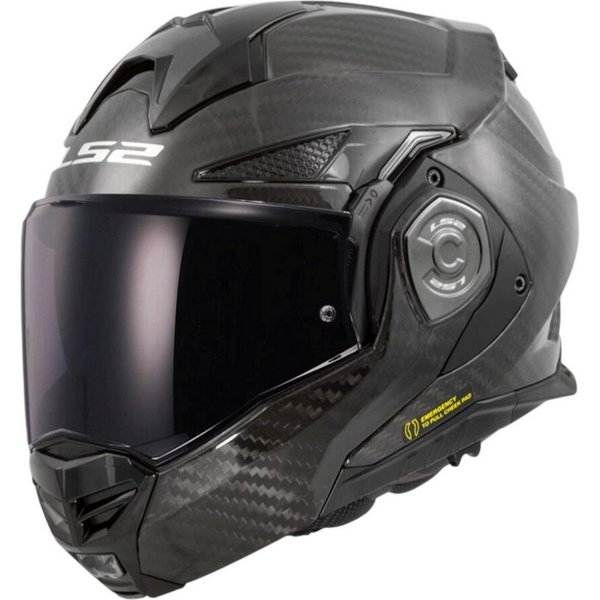 LS2 Motorradhelm FF901 Advant X Carbon Klapphelm, Vorbereitet Für Kommunikationssystem,notfallsystem-polsterung (eq
