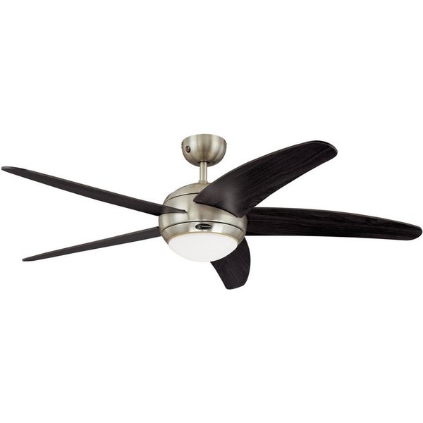 Westinghouse Deckenventilator Deckenventilator Bendan Chrom mit Licht und Fernbedienung