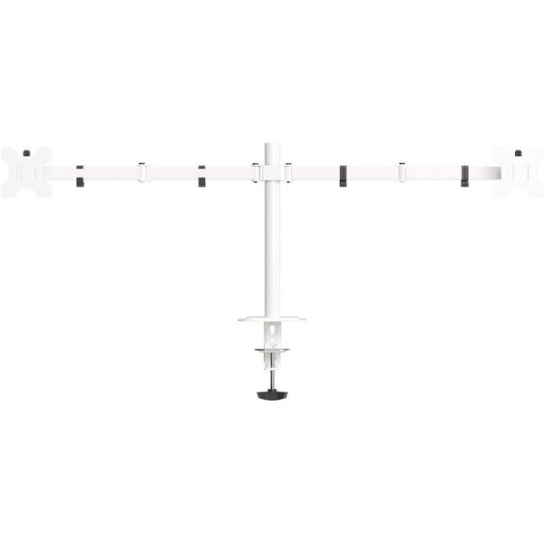 LMG Germany Monitor-Halterung Monitorhalterung für 2 Monitore bis 32 Zoll, 10 kg, 2 Arme, flexibel, (bis 32 Zoll, 2 Monitore, neigbar, höhenverstellbar, stabil,