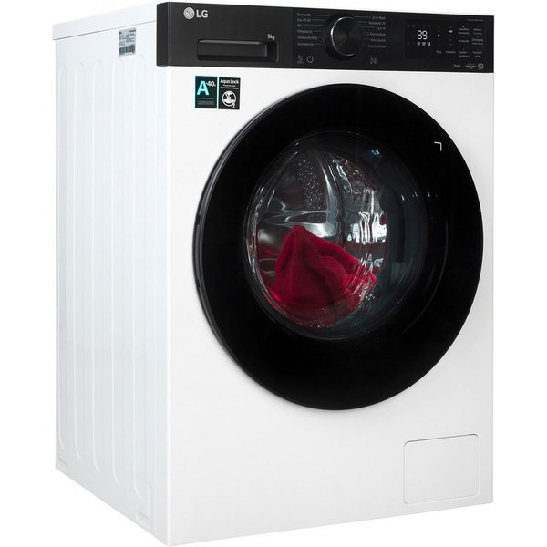 LG Waschmaschine Serie X7 F4WX709YP, 9 kg, 1400 U/min, AI Wash mit AI DD, TurboWash 360°, Steam, AquaLock, ThinQ AI
