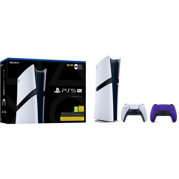Playstation PlayStation 5 Pro Konsole + 2. DualSense Controller Galactic Purple