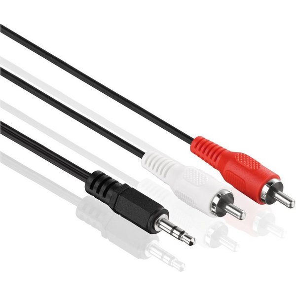 PureLink PureLink® - Audio Kabel 2x Cinch auf 3,5mm Klinke, 2,50m Audio-Kabel