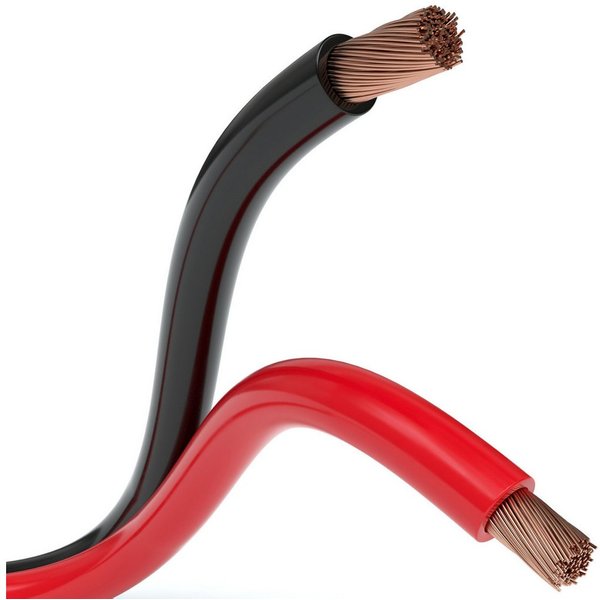 JAMEGA Lautsprecherkabel Boxenkabel Boxen Lautsprecher Hifi Audio Kabel Auto Audio-Kabel, (1000 cm)